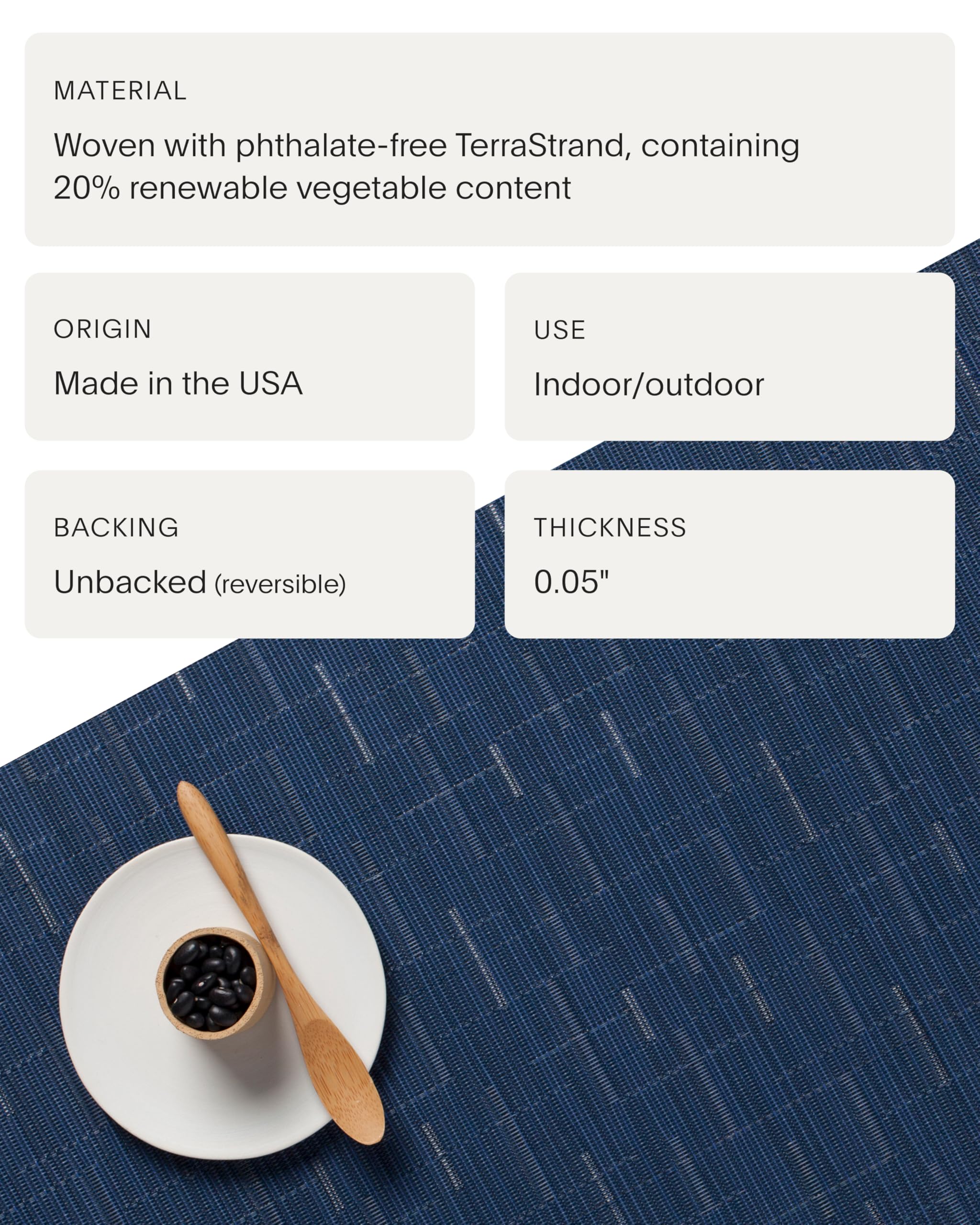 Amazon.com: Chilewich Bamboo Placemats Set of 4, Round Woven